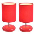 Lettherebelight All the Rages Stonies Red Small Stone Look Lamp - 2 Pack LE34995